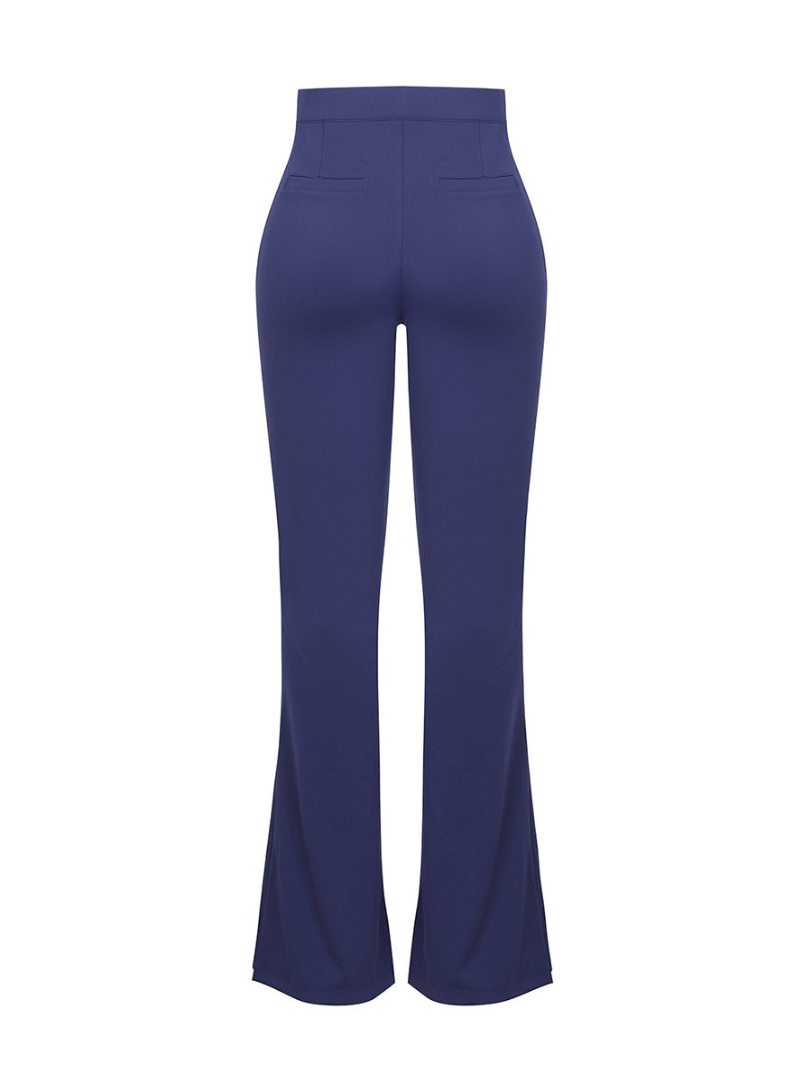 Theresa Flare Pants – High-Waisted Tummy Control Pants with Built-In Shapewear