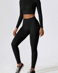 Ribbed Seamless Sculpting Long-Sleeve Set